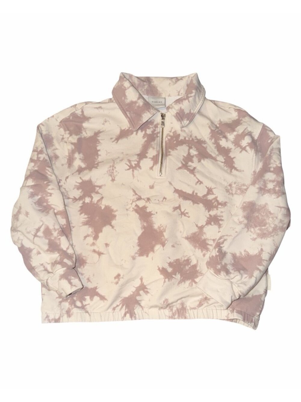 Women’s Varley Cotton Romero Taupe Tie Dye Sweatshirt Sz S Athleisure Workout